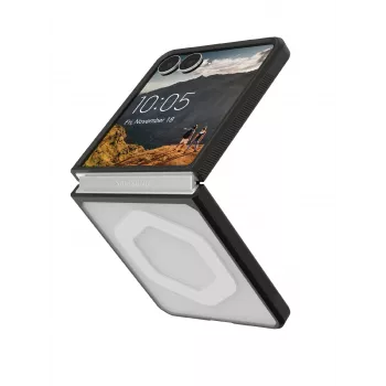 UAG Mouve ovitek z magnetnim modulom za Samsung Galaxy Z Flip8, Ice (prozoren)/črn 214561114343