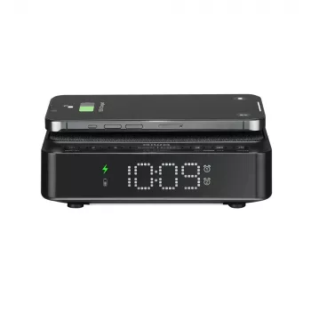 AIWA CR-30/BK digitalna budilka z LED zaslonom, FM/PLL radio, črna