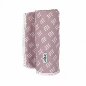 Lodger Swaddle Tribe muslin povijalka 120x120 cm Rose