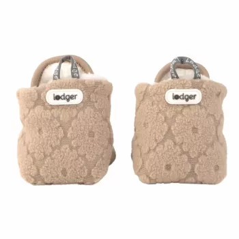 Lodger Slipper Folklore Fleece copati za dojenčke, beige, 6-12 mesecev