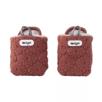 Lodger Slipper Folklore Fleece copati za dojenčke, 6-12 mesecev, Rosewood