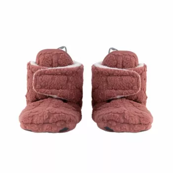 Lodger Slipper Folklore Fleece copati za dojenčke, 12-18 mesecev, Rosewood