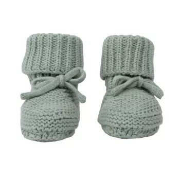 Lodger Slipper Knit pleteni copati za dojenčke iz svile, 0-6 mesecev