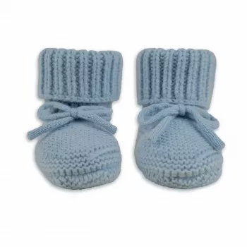 Lodger Slipper Merino Wool copati za dojenčke, Blue Fogg, 6-12 mesecev