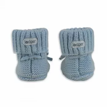 Lodger Slipper Merino Wool copati za dojenčke, Blue Fogg, 6-12 mesecev