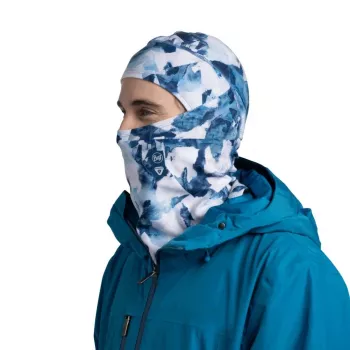 Buff Thermonet balaklava z zavihkom – Synth Blue
