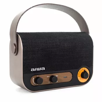AIWA RBTU-600 prenosni Bluetooth radio s FM, USB, AUX-in, MicroSD, polnilno baterijo