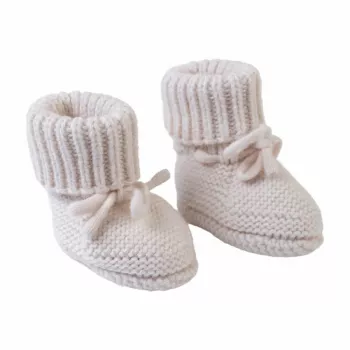 Lodger Slipper Folklore merino volneni copati za dojenčke, Birch, 0-6 mesecev