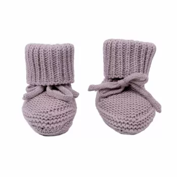 Lodger Slipper Knit pleteni copati za dojenčke, roza, 0-6 mesecev