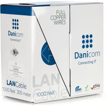 DSIT DANICOM CAT5E UTP 305m masivni vodnik LSZH (Eca) kabel DC-UTP5E-305S-ECA
