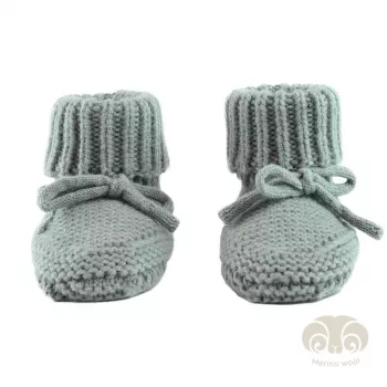 Lodger Slipper Folklore merino volneni copati za dojenčke, Silk, 0-6 mesecev