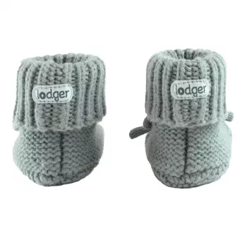 Lodger Slipper Folklore merino volneni copati za dojenčke, Silk, 0-6 mesecev