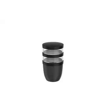 MEPAL termo posoda za kosilo Ellipse Nordic Black, 0,5 + 0,2 L, 107658041100