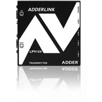 ADDER LPV154T AV podaljševalnik oddajnik – VGA in avdio prek CATx, 300 m, črn ALPV154T-IEC