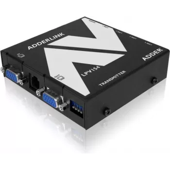 ADDER LPV154T AV podaljševalnik oddajnik – VGA in avdio prek CATx, 300 m, črn ALPV154T-IEC