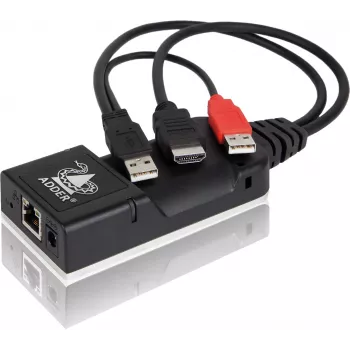 ADDER ALIF101T-HDMI KVM over IP oddajnik - HDMI, USB, avdio, Cat5e/Cat6/Cat7, 2560x1600@60Hz, črno aluminijasto ohišje