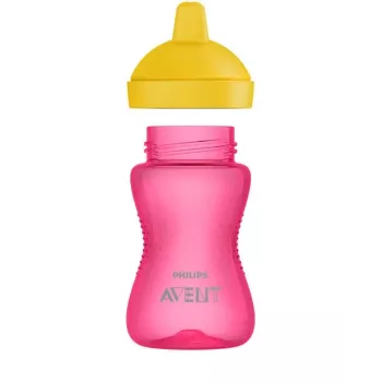 Philips Avent My Grippy učna skodelica s trdim ustnikom 300 ml, 18M+, roza