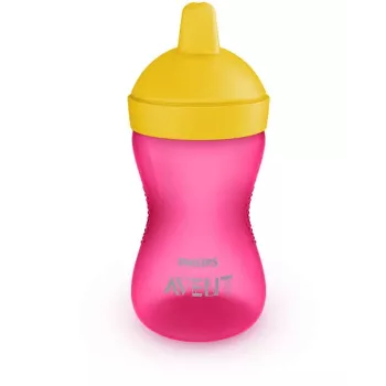Philips Avent My Grippy učna skodelica s trdim ustnikom 300 ml, 18M+, roza