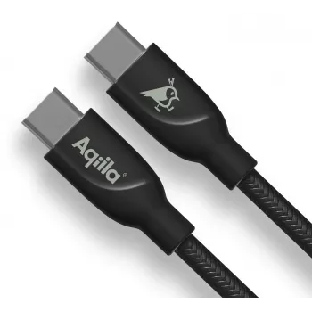 AQIILA kabel USB-C na USB-C za polnjenje in sinhronizacijo 3 m črn AQCBPBICB4BD881