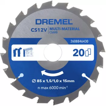 Dremel krožno žagino rezilo za več materialov 85mm CS600 (2608846430)