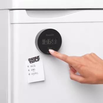 Brabantia kuhinjska ura z magnetom, temno siva