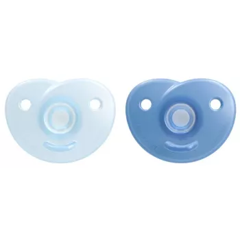 Philips Avent Soothie silikonska duda s silikonskim ščitnikom, 0-6 mesecev, 2 kosa