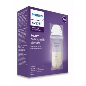 Philips AVENT vrečke za shranjevanje materinega mleka 180 ml, 25 kosov