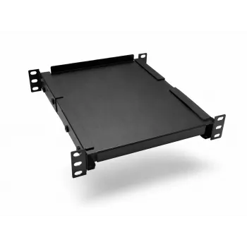 DSIT DS10-FO34 10-palčno univerzalno fiksno dno za 450mm globoke omare, 1U, črno