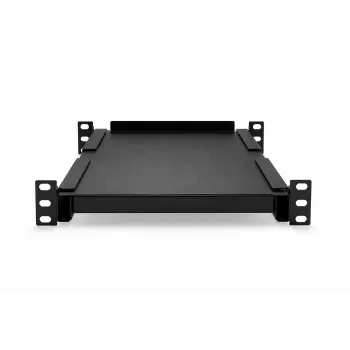 DSIT DS10-FO34 10-palčno univerzalno fiksno dno za 450mm globoke omare, 1U, črno