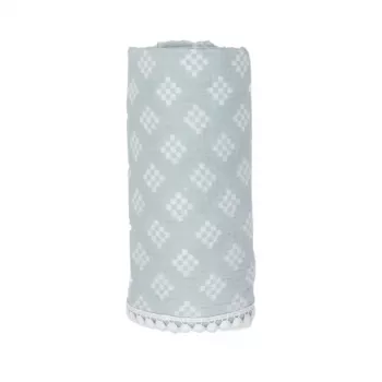 Lodger Swaddle Tribe muslin odeja za povijanje iz bombaža 120x120 cm Ice Flow