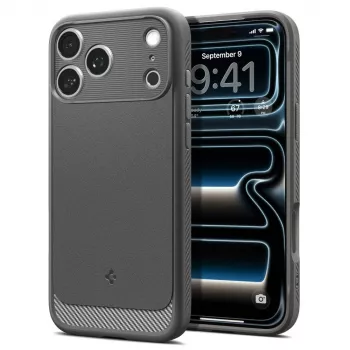 Spigen Rugged Armor Mag MagSafe ovitek za iPhone 17 Pro / 18 Pro – siv