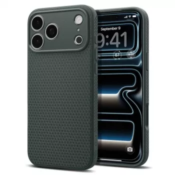 Spigen Liquid Air ovitek za iPhone 17 Pro / 18 Pro – Abyss Green
