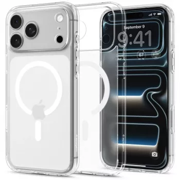 Spigen Ultra Hybrid Mag MagSafe ovitek za iPhone 18 Pro / 17 Pro, Frost White