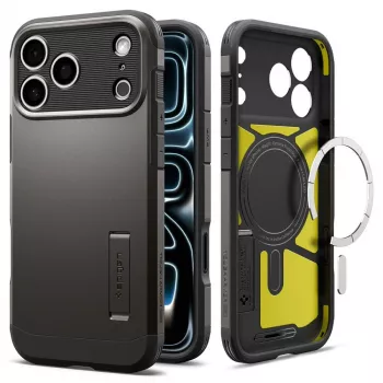 Spigen Tough Armor T MagSafe ovitek za iPhone 17 Pro / 18 Pro – Gunmetal