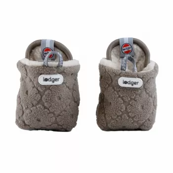 Lodger Buffalo Fleece copati za dojenčke z nedrsečim podplatom, rjavi, 6-12 mesecev