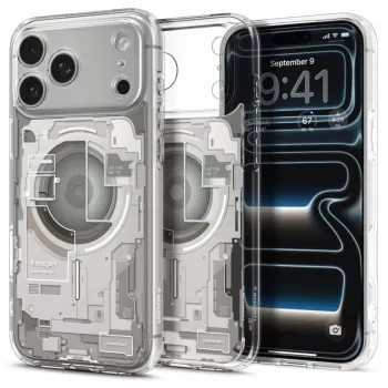 SPIGEN Ultra Hybrid MagSafe ovitek za iPhone 17 Pro Max / 18 Pro Max Zero One Natural Titanium