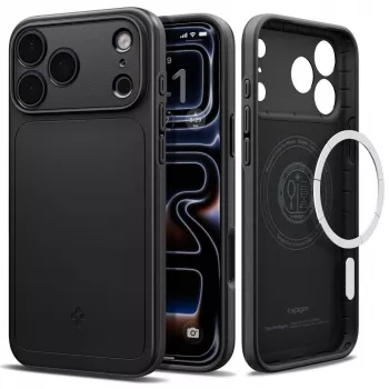 Spigen Thin Fit MagSafe ovitek za iPhone 18 Pro / 17 Pro – črn