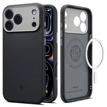 Spigen Nano Pop Mag MagSafe ovitek za iPhone 18 Pro / 17 Pro, Black Sesame