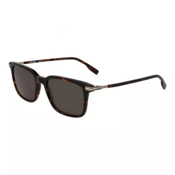 Lacoste moška pravokotna sončna očala L6035S-230, okvir Havana, rjave leče, 53mm