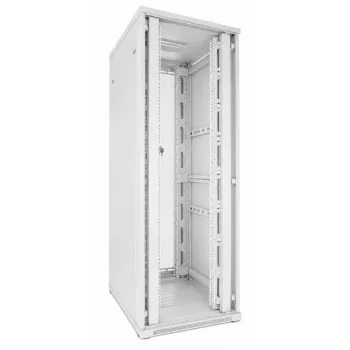 DSIT 47U 19 inch omara za strežnike, perforirana dvojna vrata spredaj in zadaj, bela, 800x1000x2200 mm (DS8047DD-W)