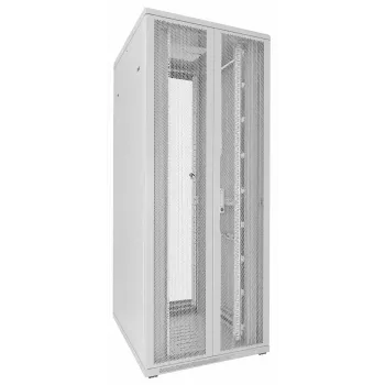 DSIT 42U 19 inch omara za strežnike, perforirana dvojna vrata spredaj in zadaj, bela, 800x1000x2000mm (DS8042DD-W)