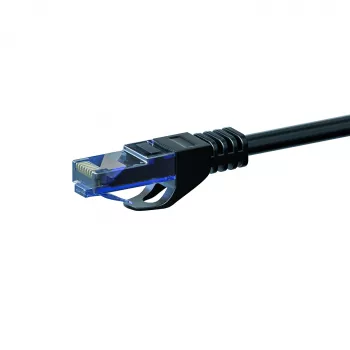DSIT CAT6a omrežni kabel 100 % baker – U/UTP – 30 metrov – črn (DC-U6A0-300)