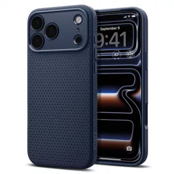 Spigen Liquid Air ovitek za iPhone 18 Pro / 17 Pro – Navy Blue