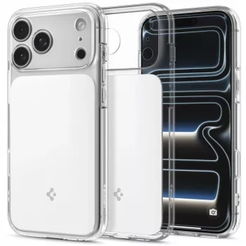 Spigen Ultra Hybrid T MagSafe ovitek za iPhone 17 Pro / 18 Pro, Glossy White