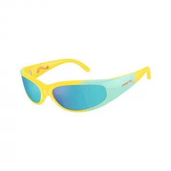 Arnette AN4302-30201U uniseks pravokotna sončna očala, mat črn okvir, temno sive leče, 62-16-125 mm