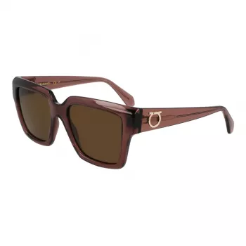 Ferragamo ženska kvadratna sončna očala SF2014S-511, okvir Havana, stekla Gradient Brown, 54mm