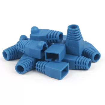 DSIT DANICOM zaščitni obroček za RJ45 kabel moder velik - 10 kosov DC-RJ45-BOOT-L-BLUE-10PCE