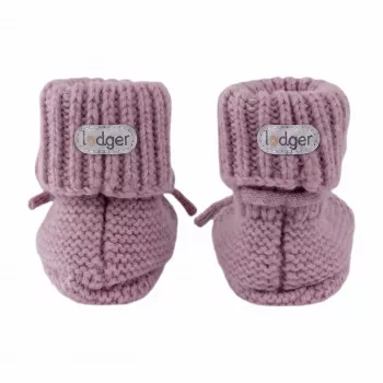 Lodger Slipper Merino Wool otroški škornji, Mauve, 0-6 mesecev
