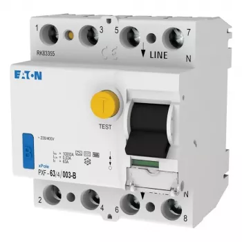Eaton PXF-63/4/003-B zaščitno stikalo na diferenčni tok, 63 A, 4-polno, 30 mA, tip B 300302