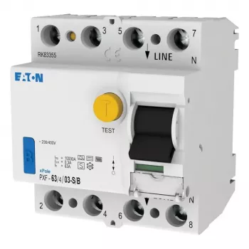 EATON PXF-63/4/03-S/B zaščitno stikalo na diferenčni tok, 63A, 4-polno, 300mA, tip B selektivno 300304